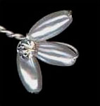 Swarovski crystals, pearls and pave rhinestone cluster hairpins